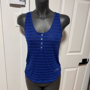 Guess Women's Navy Button-Front Tank Top